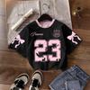 Mens Womens Casual Retro American Style T-Shirt Digital Print Slim Fit Short Sleeve Crew Neck Tee