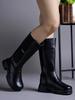 Shoetopia Stivaletti Corti da Donna con Tacco Chunky e Suola Antiscivolo, Comodi Stivaletti alla Caviglia alla Moda | Suola Morbida e Ammortizzata | Casual, per Feste e Invernali