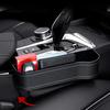 Car Seat Gap Filler Organizer Faux Leather Storage Box with Phone Slot Sunglasses Compartment RFID Protection Non-Slip Silicone Universal Car