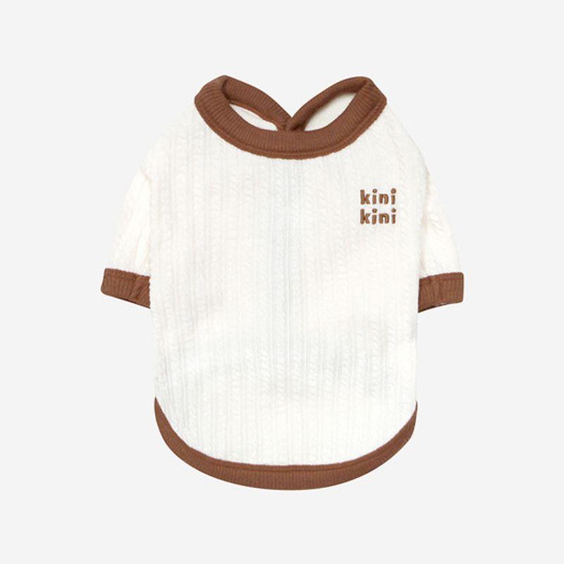 KINIKINI KINI TWISTED LOGO CARDIGAN-IVORY (Cardigan)