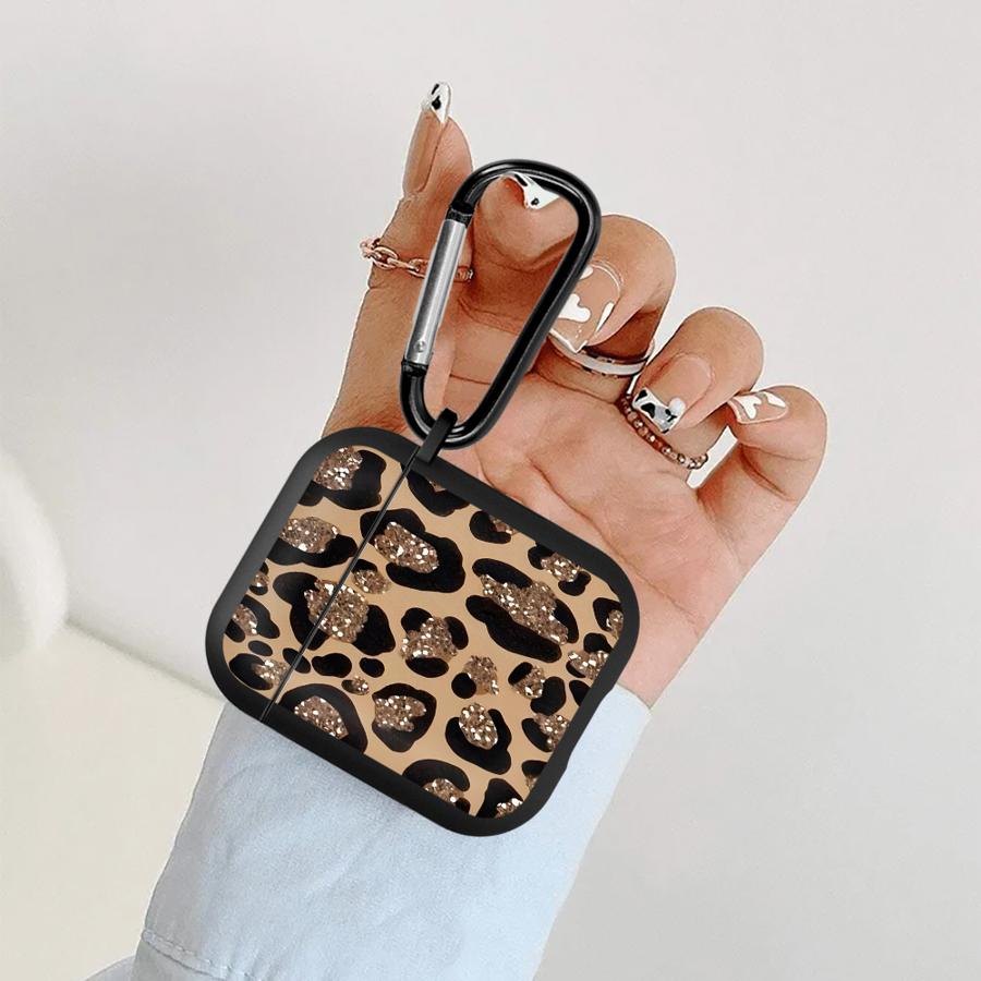 Earphone Cases Cover Case For Airpods 4 3 Pro2 Pro3 2 1 Pro Cartoon Leopard Print Pattern