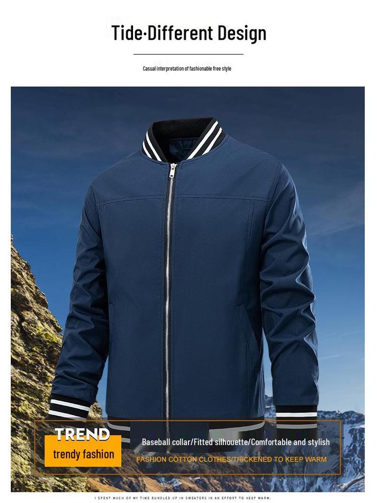 Chaqueta Bomber Ligera Cortavientos para Hombre - Ropa Exterior Casual Talla Europea