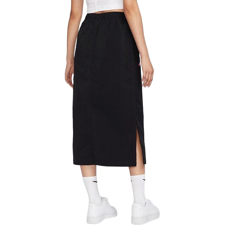 New Nike Casual Long Skirt Women's Black HM4623-010