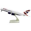 1/240 Scale Airbus A380 Diecast Resin British Airlines 30CM  Toy Aircraft Model Gift for Friends with Wheels Airplane Gift