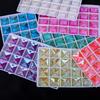 Crystal Glass Hand Sewn Drill, Square Fluorescent Flat Bottom Mocha Neon Dopamine Rhinestone Diy Clothing Accessories