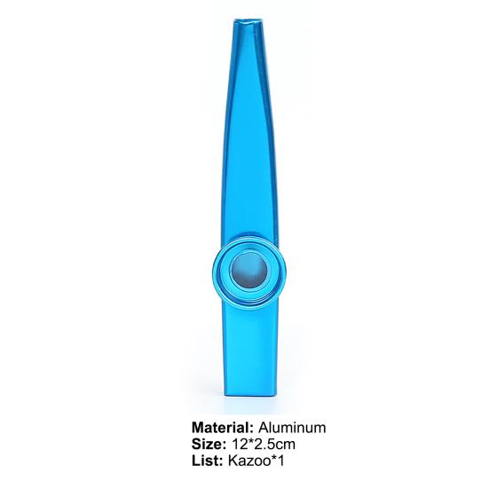 Klasyczny aluminiowy kazoo Łatwy do gry Towarzysz gitary Akompaniament Narzędzie muzyczne Kazoo