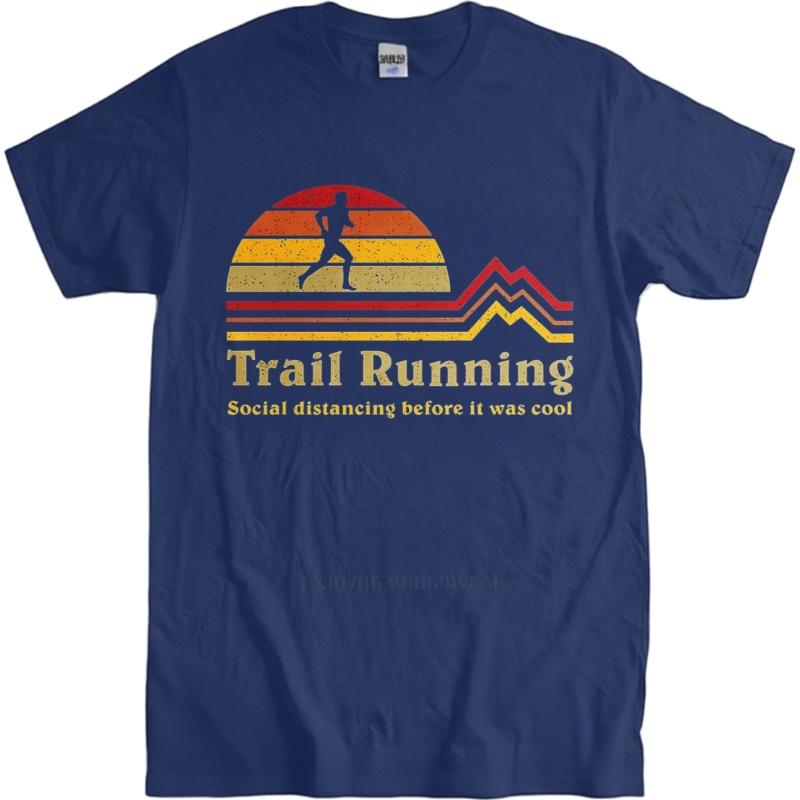 Plus Size Summer Boys Tshirt Trail Running Sunset Runner Mountains Short Sleeve Street Wear Crew Neck Teeshirt