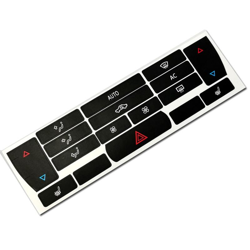 Car Air Condition Control Button Repair Sticker For SAAB 9-3 2003-07 A/C Climate Button Repair Decals Interior Replacement Parts