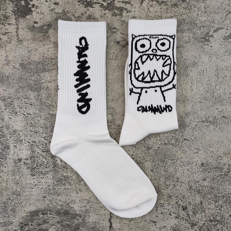 

Trendy Cartoon Hip Hop Basketball Socks - Unisex Mid-Tube High Street Style Unisex (36-44)