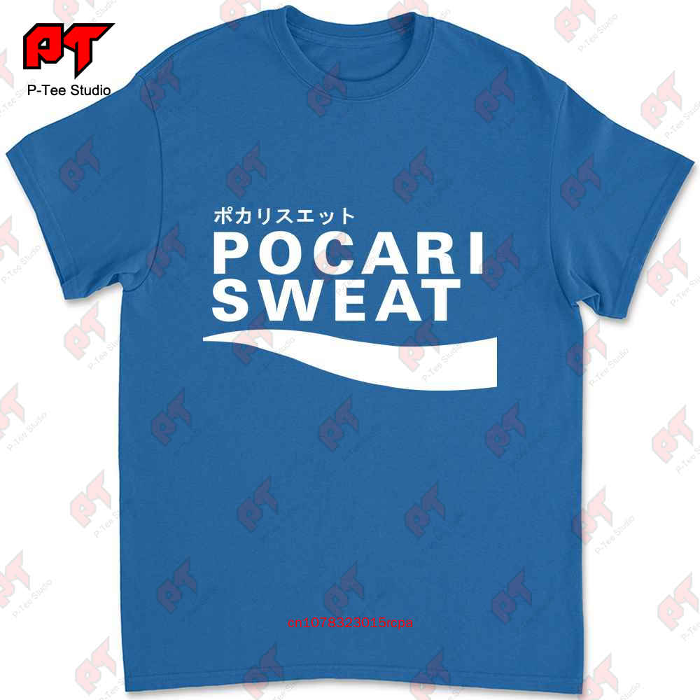 Pocari Sweat Japonské Logo Tričko MFTU