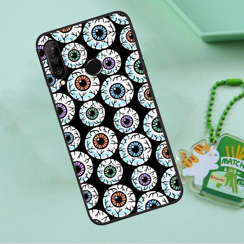 Crazy Eyeball Pattern For Huawei Nova 10 9 SE 5T 12s 12i 11i Y91 Y90 Y60 Y70 Y72 Y61 P20 P40 P30 Lite P60 Pro Case
