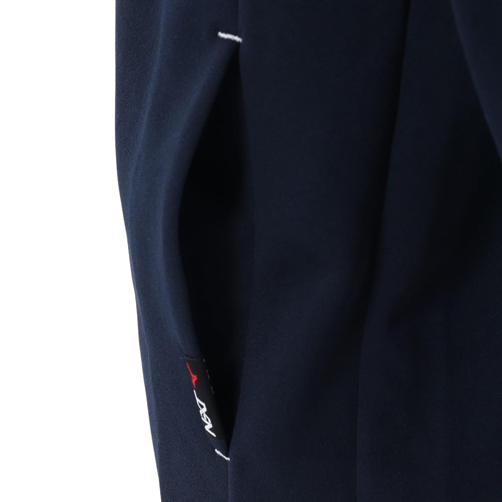 Mizuno Slim Dress Size 32JCA210 N-XT Warm-Up Jacket, Men's, Sweat-Wicking, Quick-Drying, Fit, Navy/Dress Navy, M,