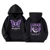 Kids Long Sleeve Pullover Hoodie with Letter Print and Front Pocket, Loose Fit Casual Sweatshirt for Boys and Girls