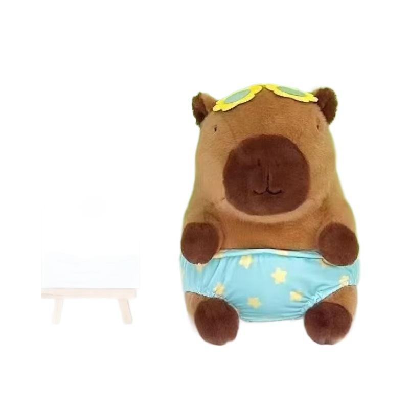 

Summer cute capybara doll Kapibara plush toy catch machine baby accompany doll children birthday gift 23cm