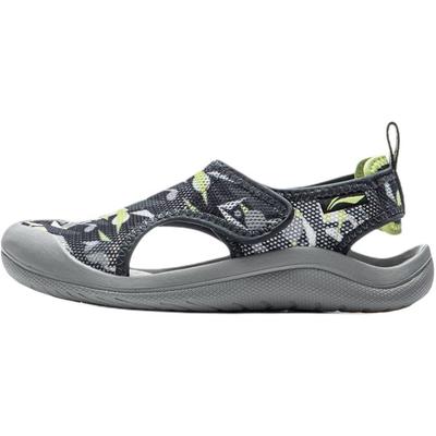 Li Ning Kids Comfortable Soft Non-Slip Wear-Resistant Low-Top Sandals Kids Sandals Navy-Blue YKKV008-5