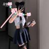 Sex Underwear Vitality Short Shirt Waist Pleated College Suit Sexy Pure Desire Uniform Temptation F