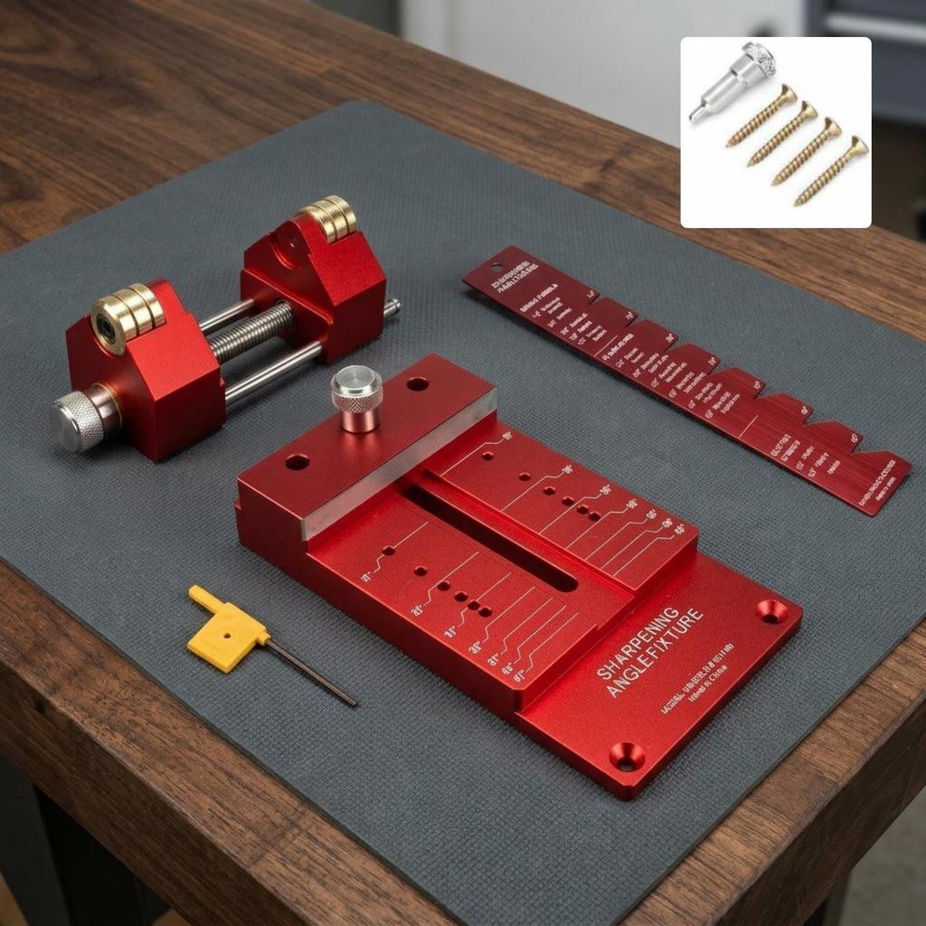 Fixed Angle Sharpening Holder Control Tool Edge Jig Easy to Use Carpentry