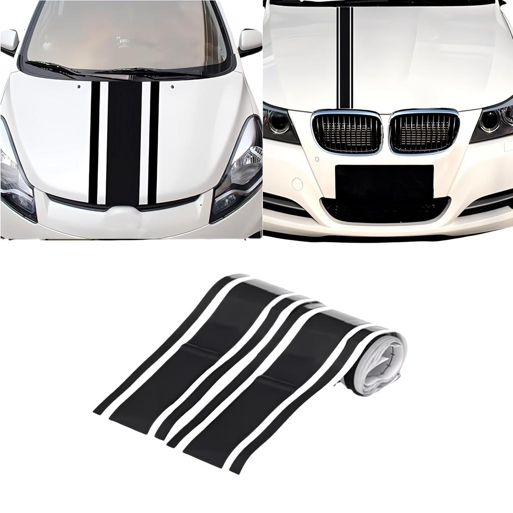[Value for 2 Sets] Car Sticker Hood Decal Custom DIY Stickers, 7.1 X 3.1