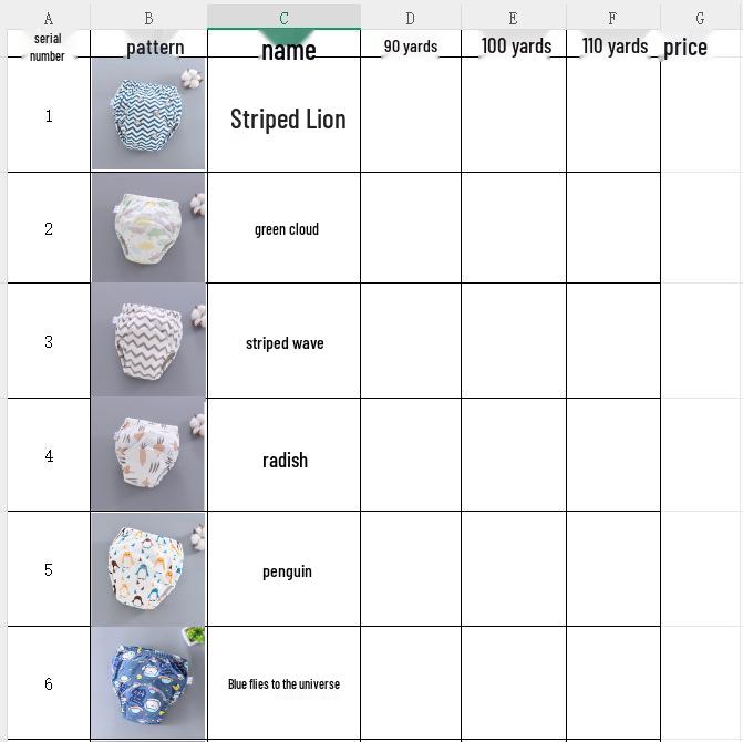 Washable 6-Layer Baby Training Pants - Breathable Cloth Diapers for Spring/Summer