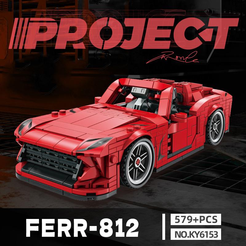 Technické Rychlé Auto Městské Vozidlo Závodní Vinylové Auto Stavebnice Sada Sportovní Auto Garáž MOC Kreativní Hračky Vzdělávací Dárek