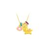 2026 Enamel Little Pegasus Unicorn Clavicle Chain: Chinese Style Macaron Donut Necklace, Light Luxury & Versatile.
