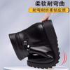 Vielseitige Schneestiefel mit flacher Sohle für Damen, neue Winter-Kurzstiefel, gefütterte, verdickte Baumwollschuhe, bequeme Stiefel mit weicher Sohle, Lederschuhe
