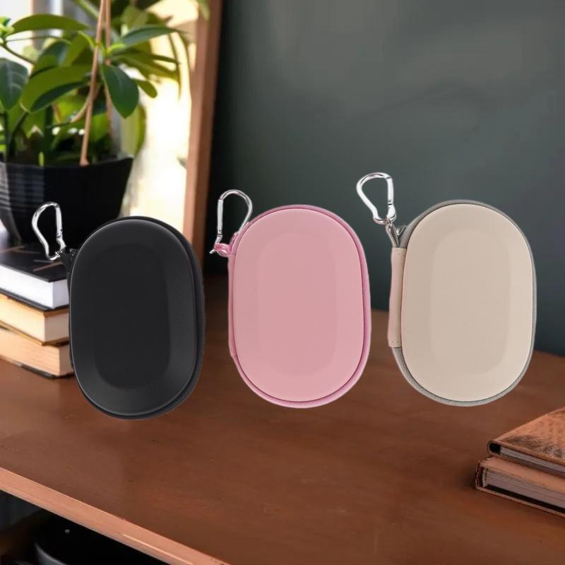 Hard EVA Protective Case for MX Anywhere 3/3S Wireless Office Mouse, Portable Storage Box with Keyring beige