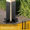 4PCS/Set Pergola Post Base Brackets Fit Different Sizes of Wooden Columns Support Base Brackets for Deck Post Anchor Railing