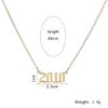 Number Birth Date Women Pendant Necklace Gold Color Color Chain Stainless Steel Pendant Necklace Choker 1993 1996 2000 Collier JewelryTrendy Pendant