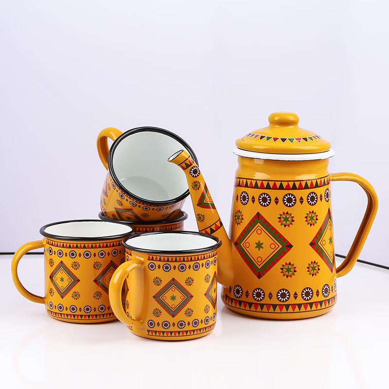 

Enamel Ceramic Cold Water Pitcher Set