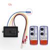 Universal 12V 24V 250A Winch Remote Contactor Winch Control Solenoid Relay Twin Wireless Remote Recovery For Car Jeep Motorcycle