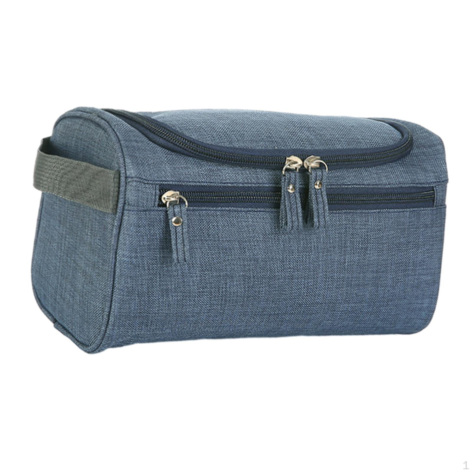 

Портативные дорожные туалетные принадлежности для мужчин и женщин — компактный органайзер для ванной комнаты тёмно-синий