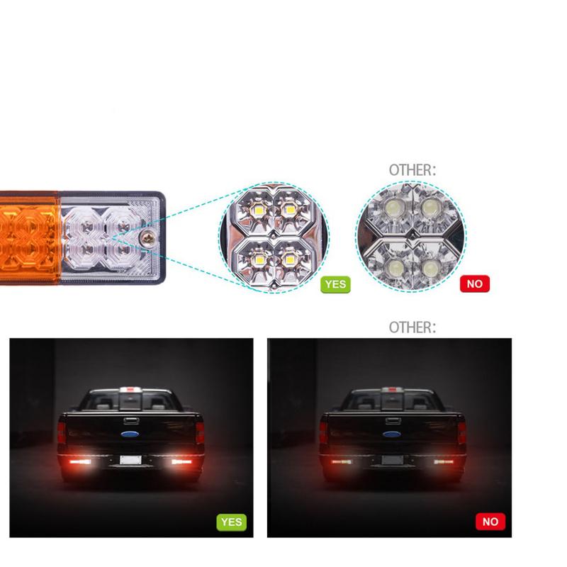 1 pair 12V 20LED Car Auto Stop Rear Tail Light Brake Reverse Light Turn Indiactor Boat ATV Truck Trailer Lamp