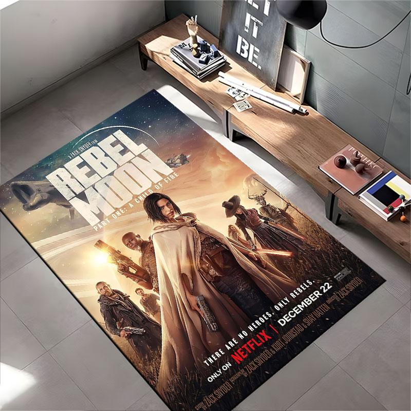 Sci-Fi Rebel Theme Carpet Design suitable as a non-slip mat for the living room or bedroom sofa