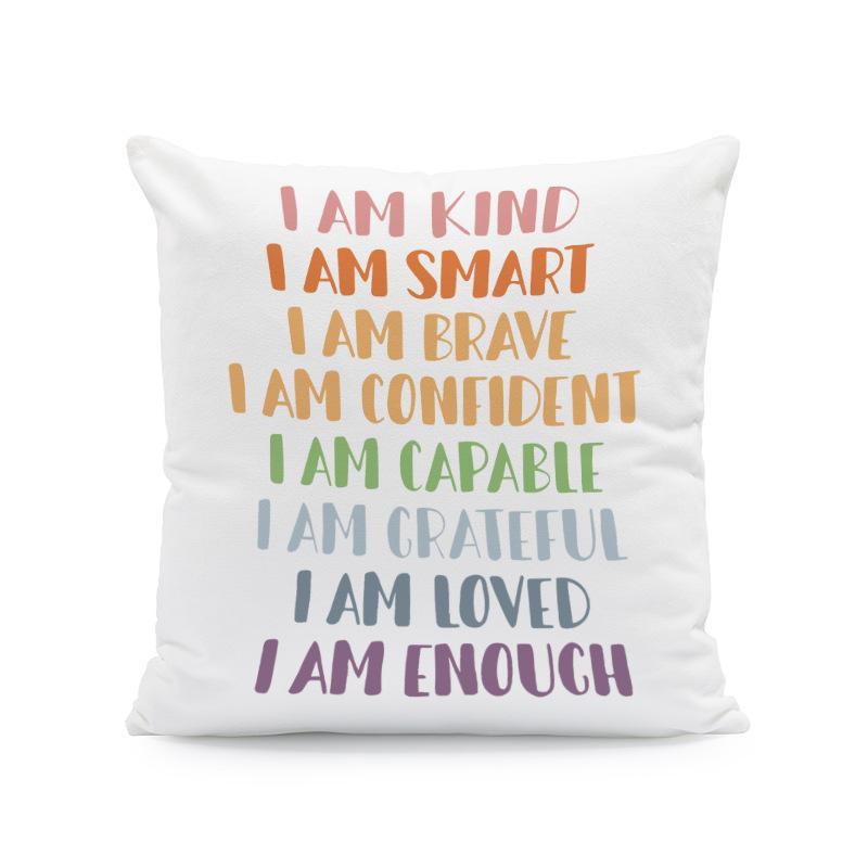Bohemian Inspirational Classroom Pillowcase for Relaxation and Mental Health