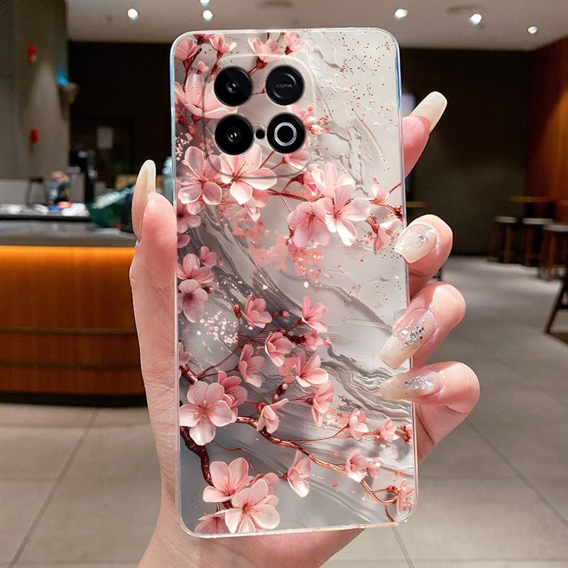 Luxury Butterfly Flower Case For Vivo iQOO Neo 10 / Neo10 ( Snapdragon 8s Gen 4 Version ) Clear TPU Silicone Cover Fundas Coque