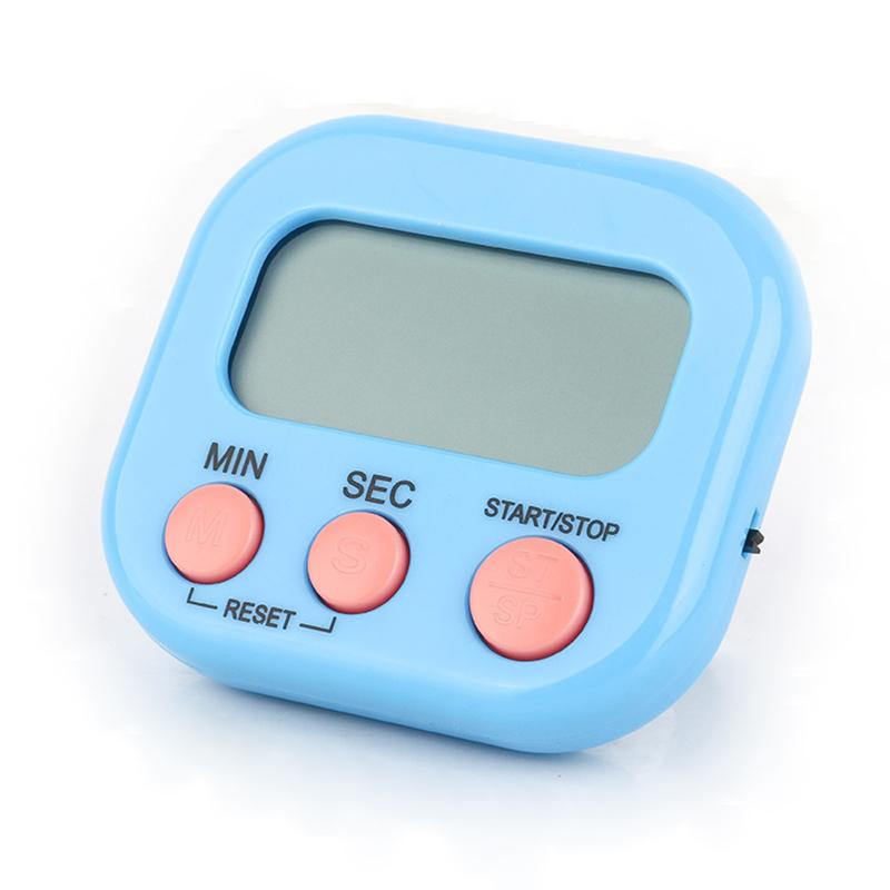 Digital Kitchen Timer for 99 minutes Cooking Countdown with Magnetic Tool Timing Cook Friendly Alarm Clock Counter with Stand синий