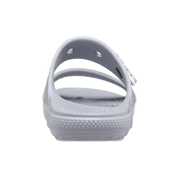Crocs Classic Double Band Slide Sandals Light Grey 206761-007