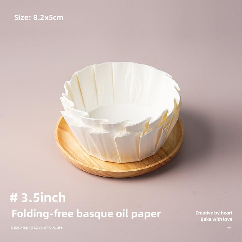 6/5/4/3.5 Inches 50/100PCS Baking Paper Cups for Cheesecake Disposable Non - Stick Cake Liners