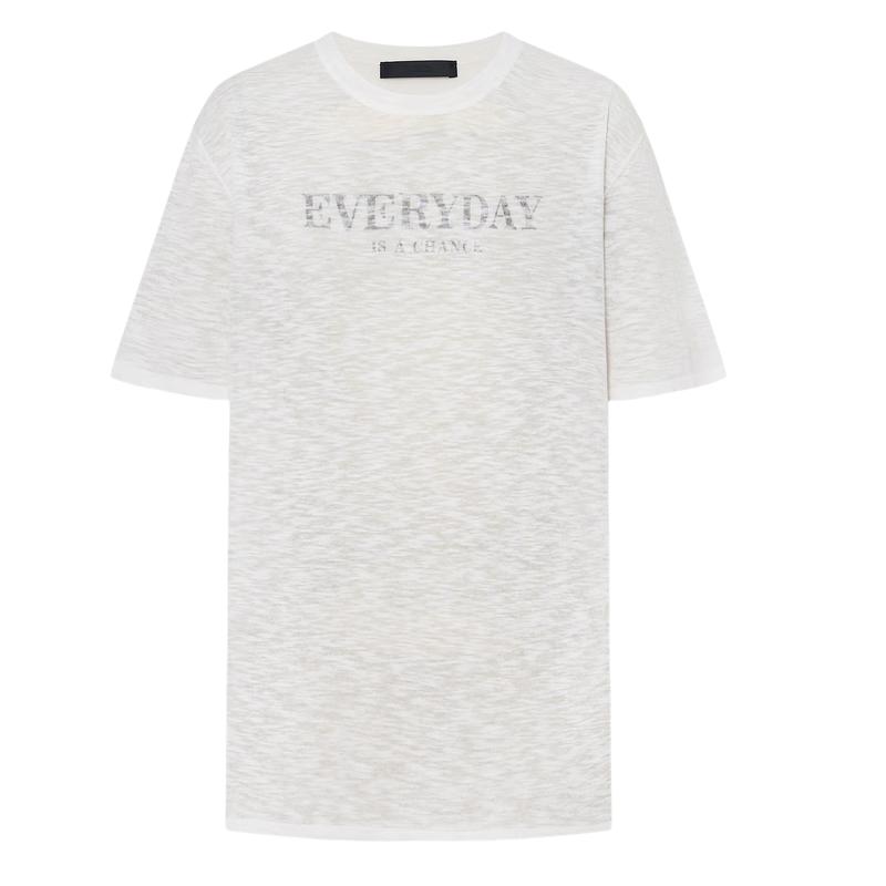 

MO&Co. Lightweight Slogan Print Knitted Top S (160cm)