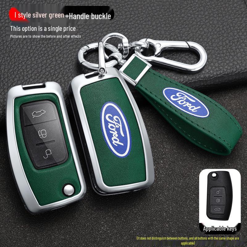Key Case Cover Shell for Ford Fiesta, Focus (2009-2014), and 17 Years Ecosport Models