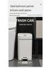Silent Double-Open Trash Can with Foot Pedal for Kitchen and Bathroom