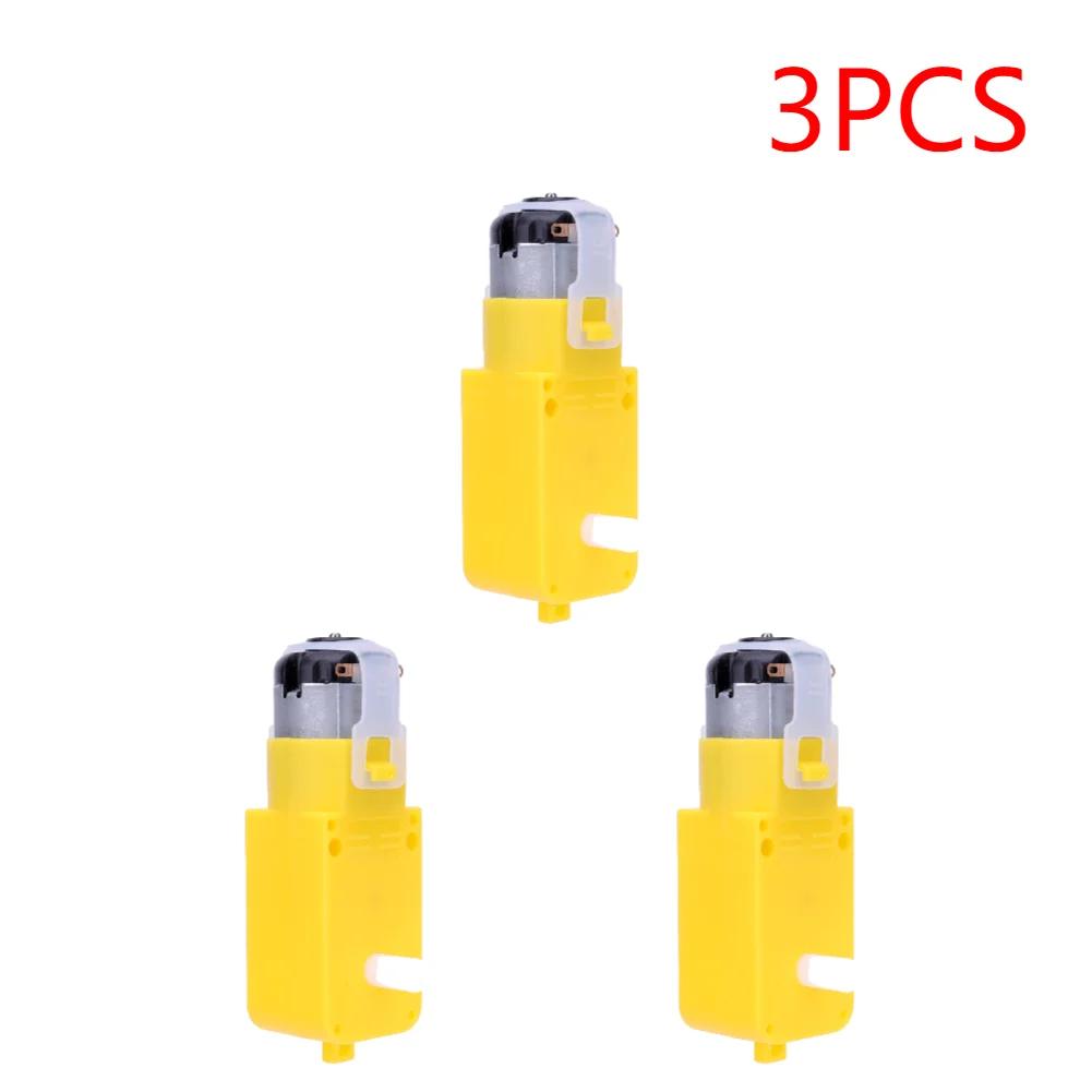 5-1PCS DC 3V-12V TT Motor Module EMC Intelligent Car Dual Shaft Geared Motor Gearmotor Gearbox Motor for Smart Car Robot 1:48