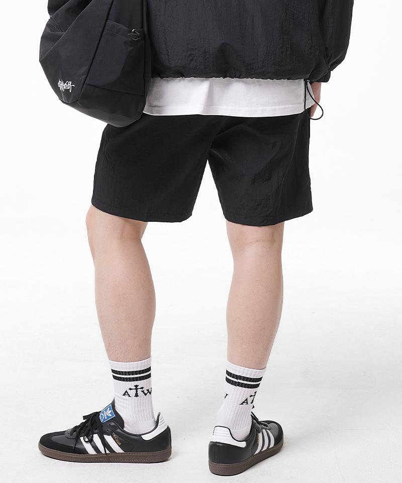 Artist Wear [Atw] Pocket Contrast Half Pants_Bk