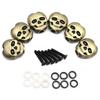 6Pcs Guitar Button Head Hat Handle Tuner Handle Metal Skull Shape Tuning Key Handle For Folk Electric And Acoustic Guitar