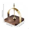 Tabletop Tissue Rack Walnut Wood Stainless Steel Napkin Holder Polished Metal Silver