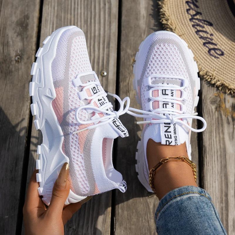 Fashion Women Shoes Summer 2025 New Four Seasons Versatile Thin Breathable Casual Shoes Large Fashion Sneakers Women Zapatos De Mujer