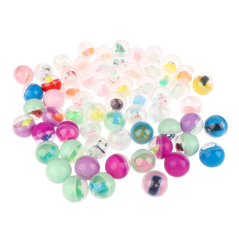 30/50Pcs Fun Mixed Surprise Capsule Egg Toys Transparent Eggshell Mixed Toy Birthday Party Favor Rewards Pinata Filler Gifts