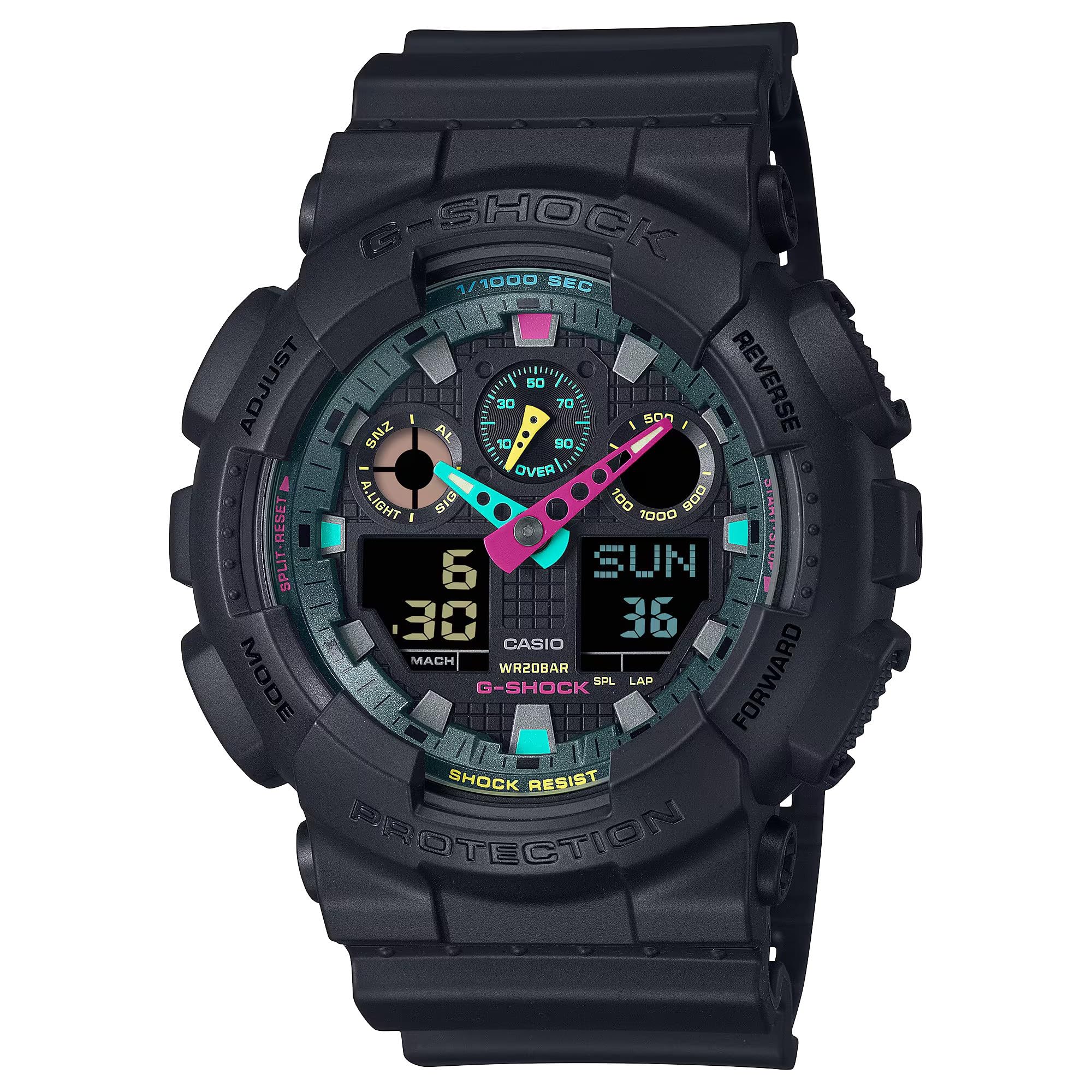 

Спортивные часы черные G-Shock GA-100MF-1AER