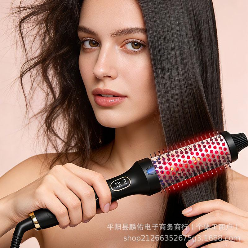 Dual-use Infrared Anti-scald Curling Iron with Large Wave Egg Clip